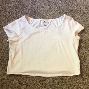 white crop top